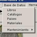 Men&uacute; de Base de Datos