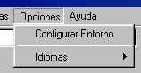 Men&uacute; de Opciones