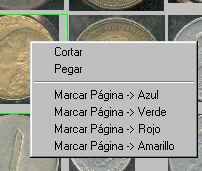 Men&uacute; PopUp en Vista de Monedas Registradas